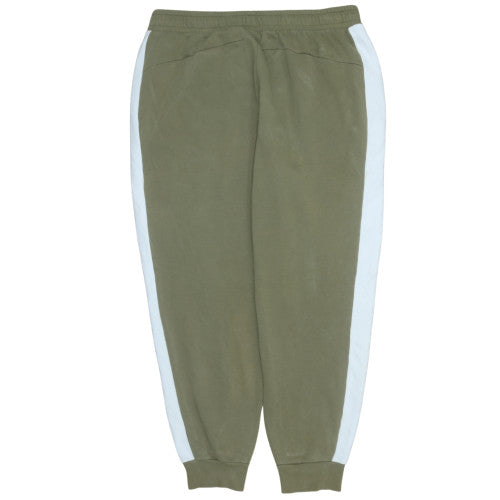 Puma Men's Green XL Jogger Sweatpants with Side Stripe