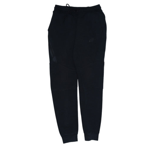 Nike Men Black Jogger Trousers Size S Regular Fit Cotton Blend