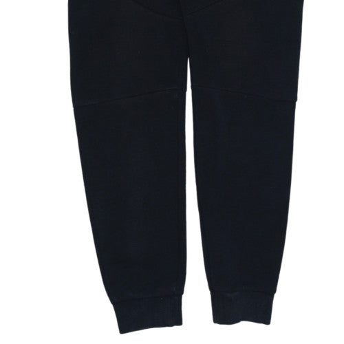 Nike Men Black Jogger Trousers Size S Regular Fit Cotton Blend