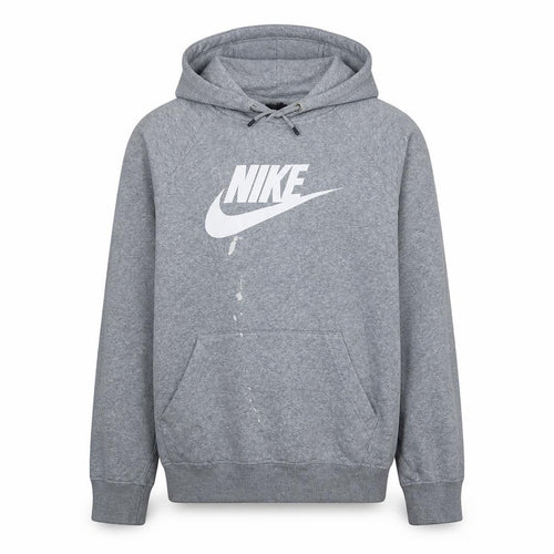 Nike Men's Grey Pullover Hoodie L Fleece Sportswear
