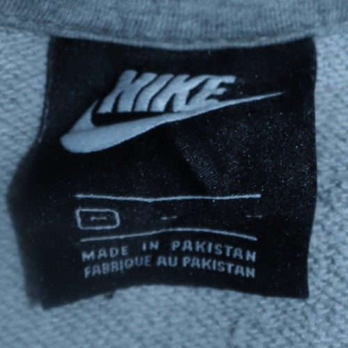 Nike Men's Grey Pullover Hoodie L Fleece Sportswear