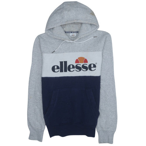 Ellesse Men’s Grey Pullover Logo Hoodie Size S Regular Fit