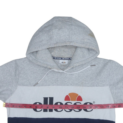 Ellesse Men’s Grey Pullover Logo Hoodie Size S Regular Fit