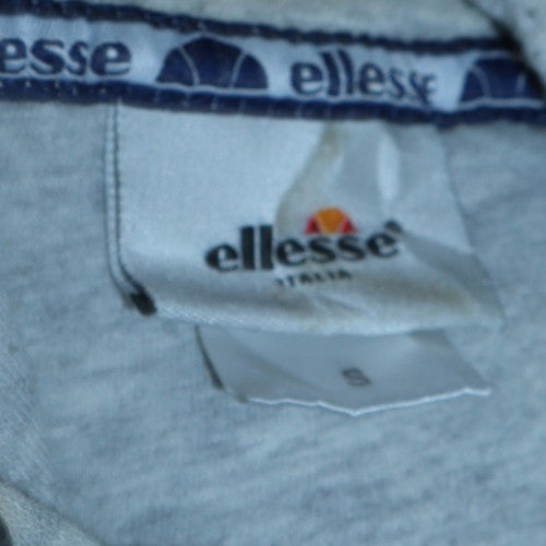 Ellesse Men’s Grey Pullover Logo Hoodie Size S Regular Fit