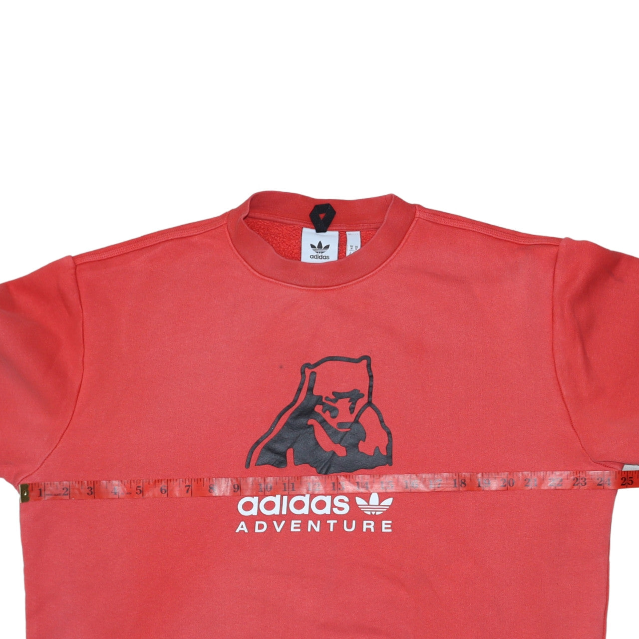 Adidas Mens Red Adventure Logo Pullover Sweatshirt M