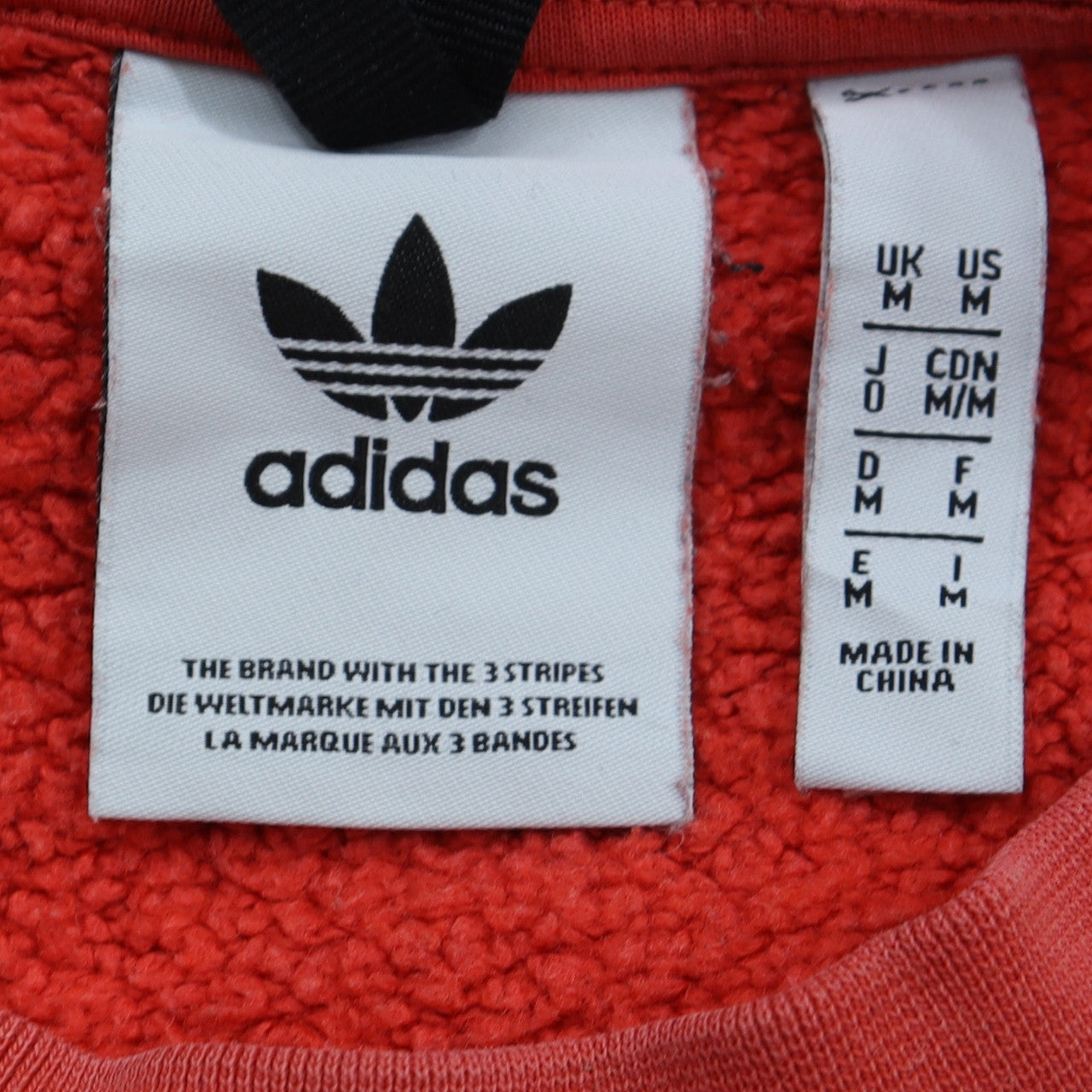 Adidas Mens Red Adventure Logo Pullover Sweatshirt M