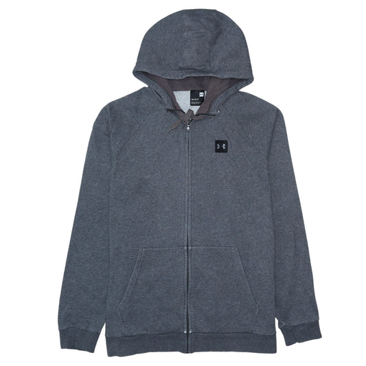Under Armour Men's Grey Full Zip Hoodie Size L Lightweight Fleece