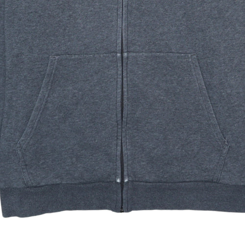 Under Armour Men's Grey Full Zip Hoodie Size L Lightweight Fleece