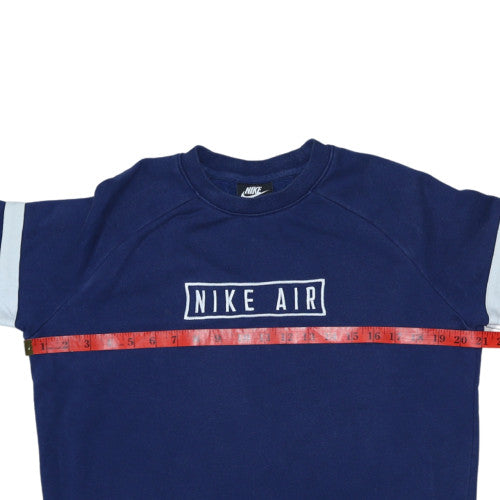 Nike Boys Blue XL Crew Neck Pullover Sweatshirt with Logo Detail