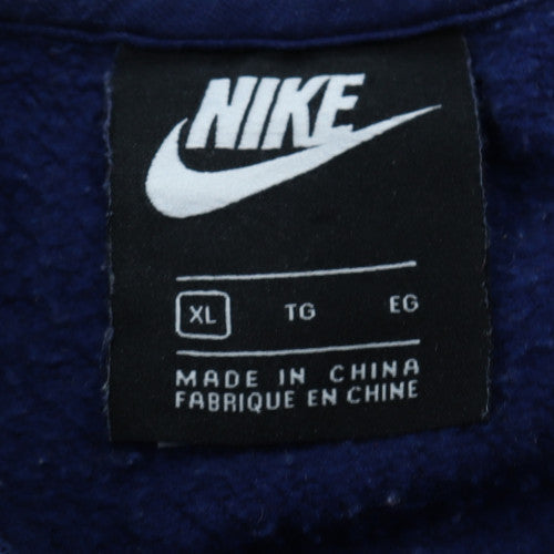 Nike Boys Blue XL Crew Neck Pullover Sweatshirt with Logo Detail