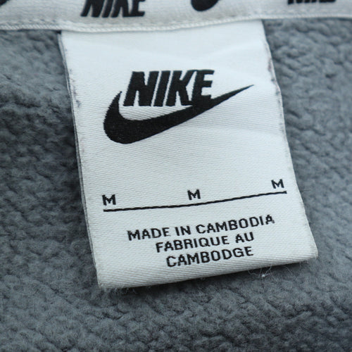 Nike Women's Grey Colourblock Pullover Sweatshirt M