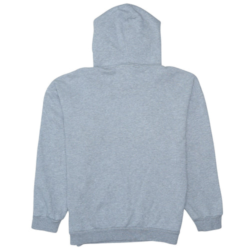 Adidas Womens Grey Hoodie Size 8 Pullover Logo Print Sweatshirt
