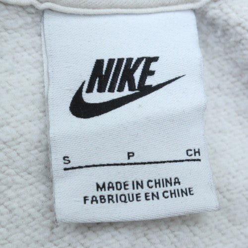 Nike Women’s White Small Sweatshirt Crew Neck Pullover 80% Cotton