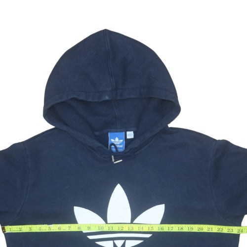 Adidas Men's Blue Pullover Hoodie Size L Sportswear Fleece