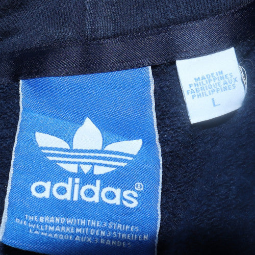 Adidas Men's Blue Pullover Hoodie Size L Sportswear Fleece