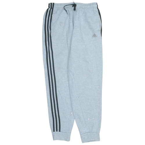 Adidas Boys Grey Jogger Sweatpants 13-14 Years Elastic Waist Fleece