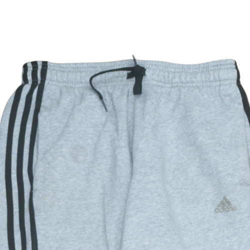 Adidas Boys Grey Jogger Sweatpants 13-14 Years Elastic Waist Fleece