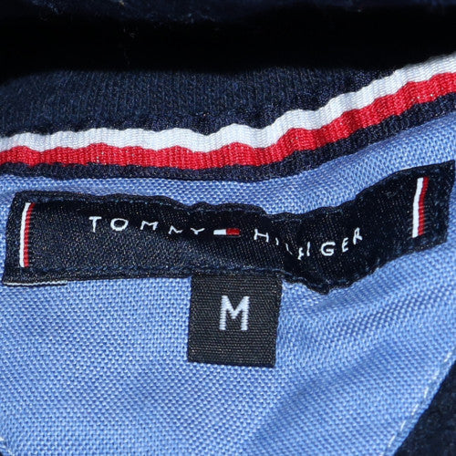 Tommy Hilfiger Men's Navy Blue Pullover Hoodie Medium Fleece Logo