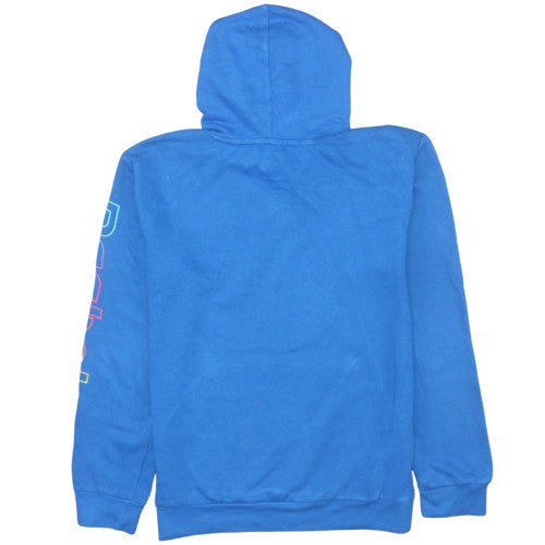 Reebok Girls Blue Pullover Hoodie 14 Years Sports Graphic Hooded Sweatshirt