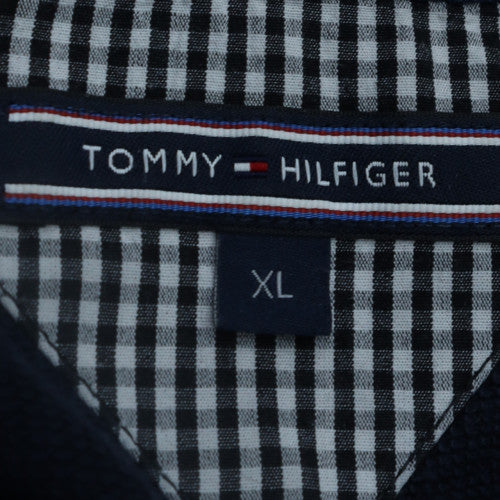 Tommy Hilfiger Men's Blue XL Pullover Hoodie with Logo