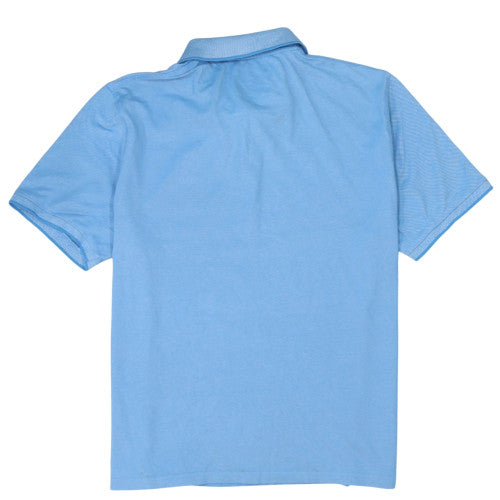 C&A Canda Men's Blue Short Sleeve Polo Shirt Size L Cotton Casual