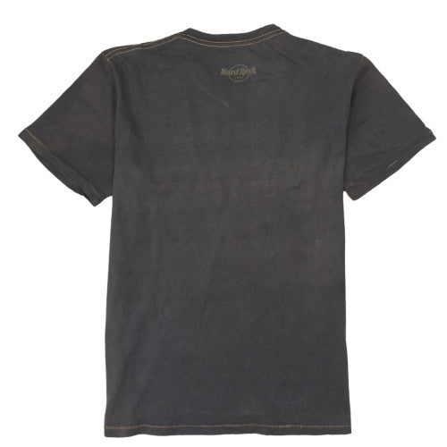 Hard Rock Cafe Mens Black V-Neck Guitar Graphic T-Shirt Medium
