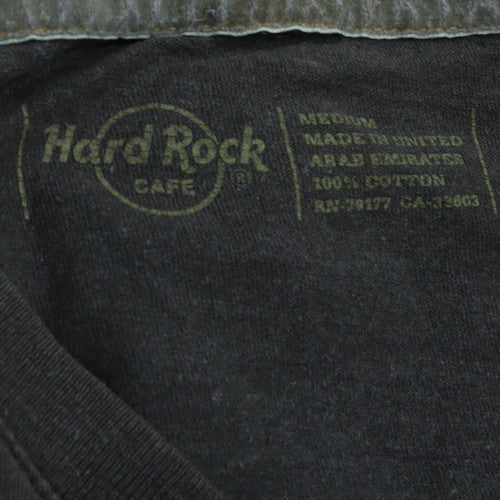 Hard Rock Cafe Mens Black V-Neck Guitar Graphic T-Shirt Medium
