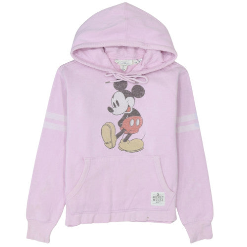 H&M Disney Womens Pink Mickey Mouse Pullover Hoodie Size M