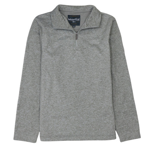 Weird Fish Men's Grey 1/4 Zip Fleece Sweatshirt Size M