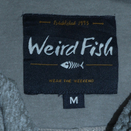 Weird Fish Men's Grey 1/4 Zip Fleece Sweatshirt Size M