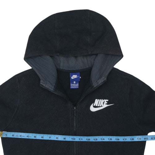 Nike Boys Black Full Zip Fleece Hoodie XL 13-15 Years Casual Sportswear