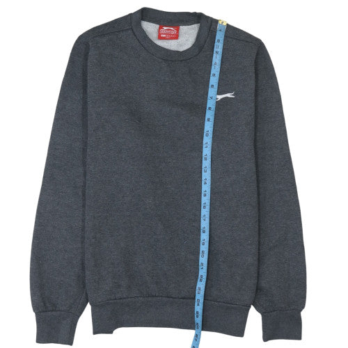 Slazenger Men's Grey Crew Neck Pullover Sweatshirt M Regular Fit