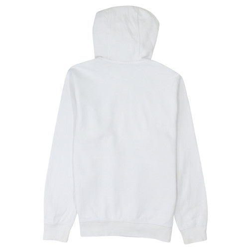 Nike Men's White Pullover Hoodie Small Fleece Logo Sweatshirt