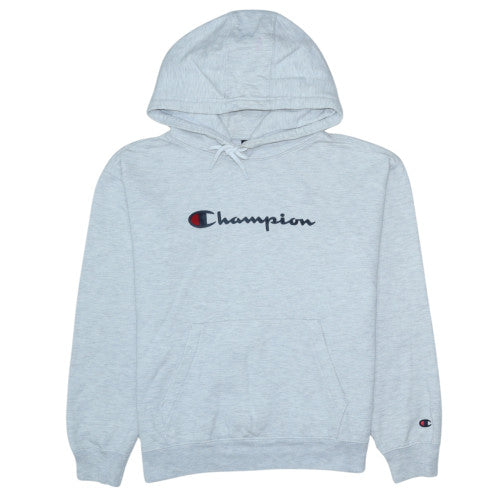 Champion Women’s Grey Small Hoodie Pullover with Logo – Casual Style