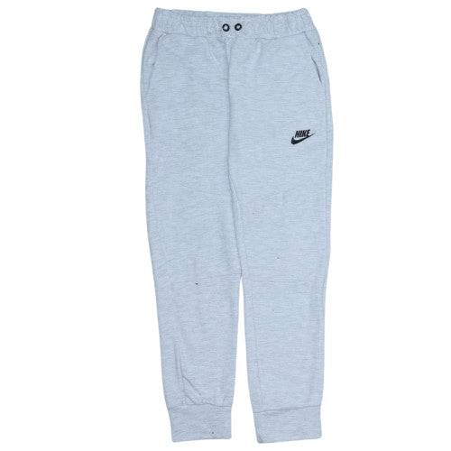 Nike Girls Grey Jogger Trousers L 170-176 Cotton Blend Casual Sportswear