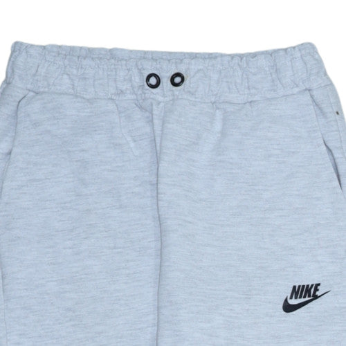 Nike Girls Grey Jogger Trousers L 170-176 Cotton Blend Casual Sportswear