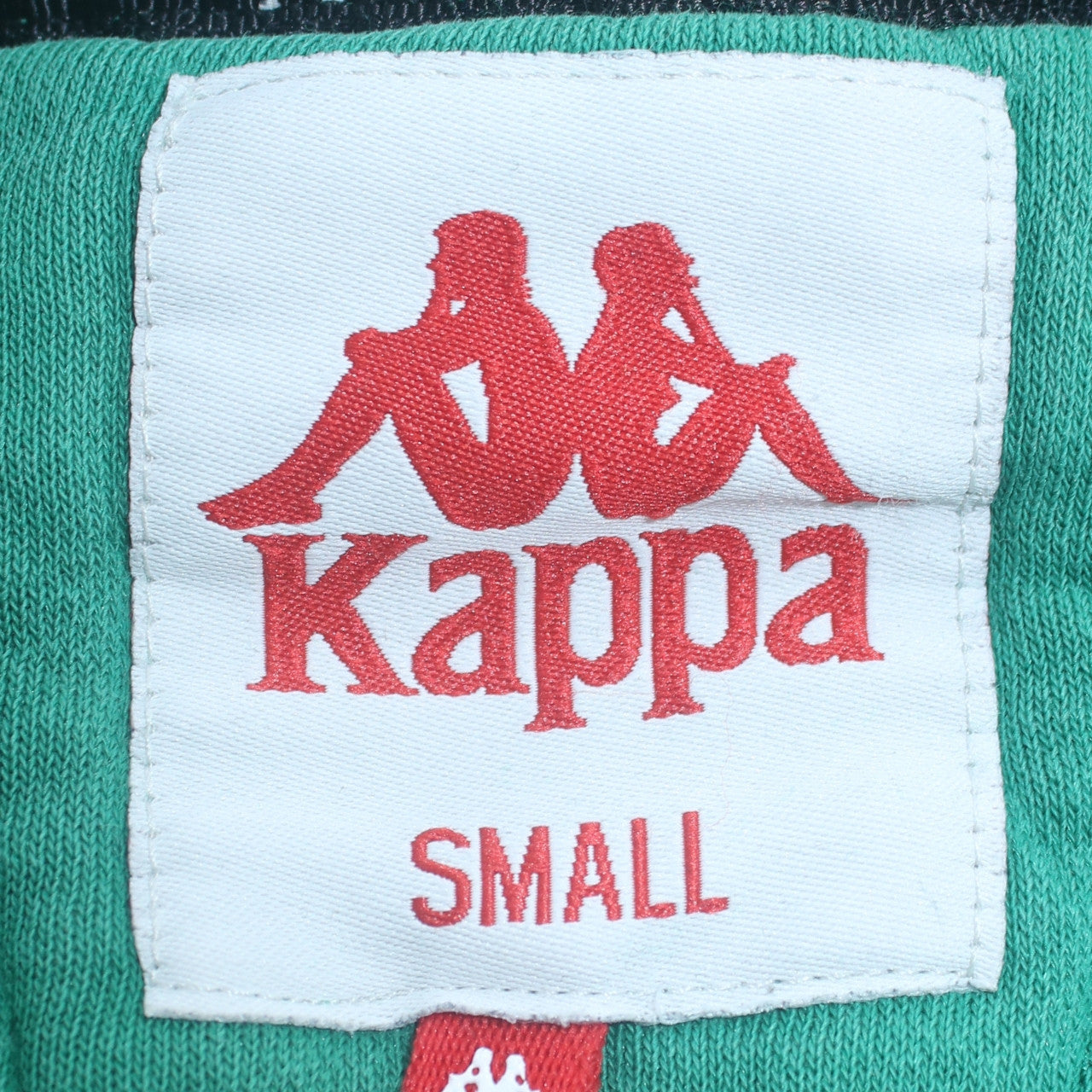 Kappa Men's Green Small Pullover Sweatshirt Logo Tape Design