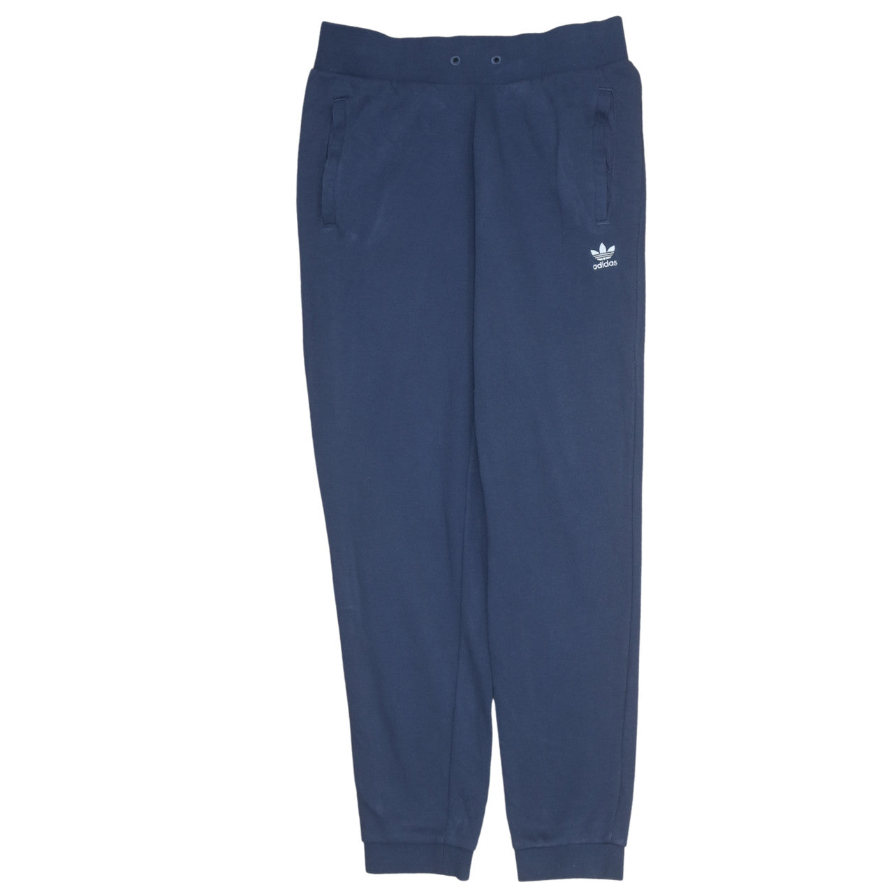 Adidas Womens Navy Jogger Sweatpants Size 14 M Cotton Blend
