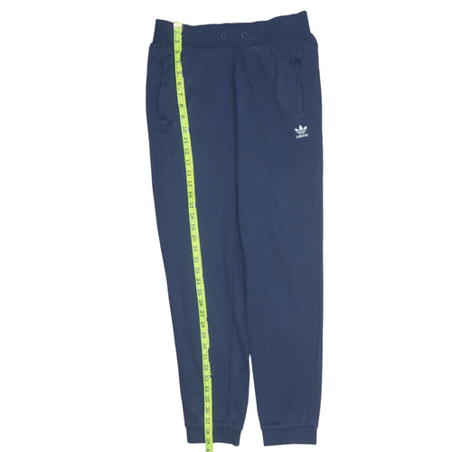Adidas Womens Navy Jogger Sweatpants Size 14 M Cotton Blend