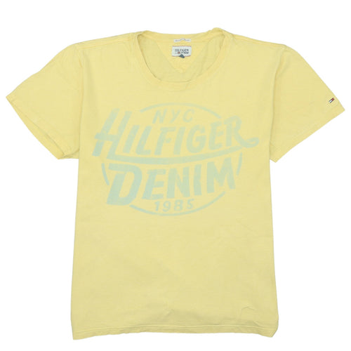 Tommy Hilfiger Men Yellow XL Graphic Print Crew Neck T-Shirt