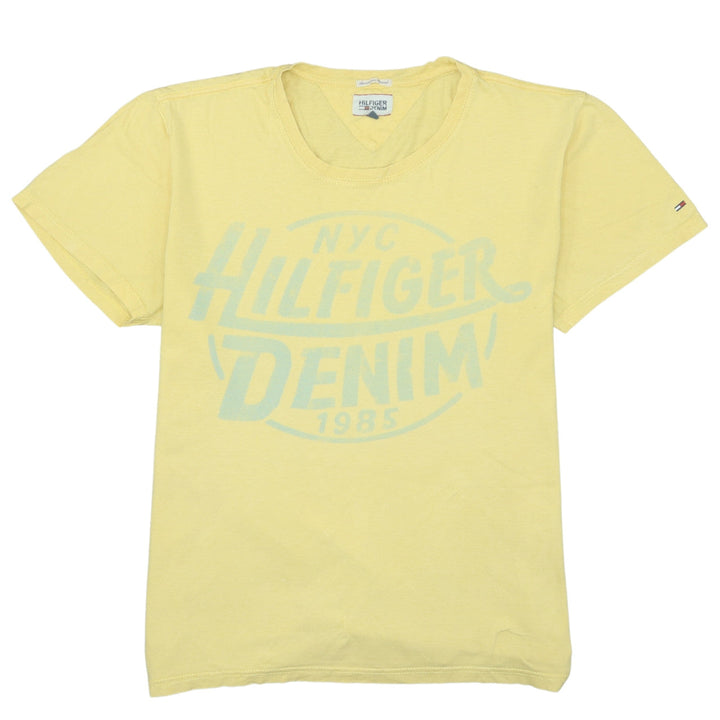 Tommy Hilfiger Men Yellow XL Graphic Print Crew Neck T-Shirt
