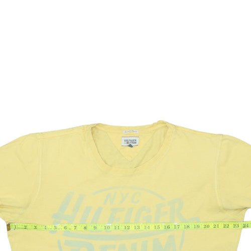 Tommy Hilfiger Men Yellow XL Graphic Print Crew Neck T-Shirt