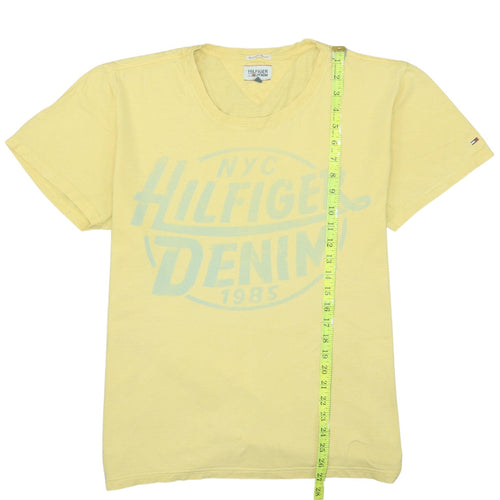 Tommy Hilfiger Men Yellow XL Graphic Print Crew Neck T-Shirt
