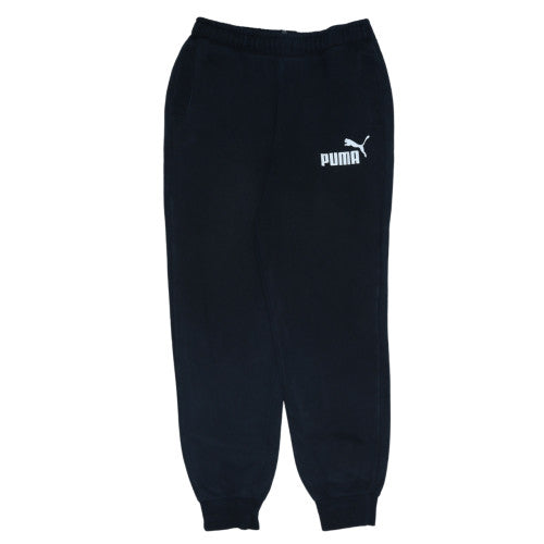 Puma Boys Black XL Jogger Sweatpants 14-15 Years Cotton Blend Elastic Waist