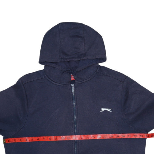 Slazenger Men's Blue Full Zip Hoodie Size M Sports Fleece