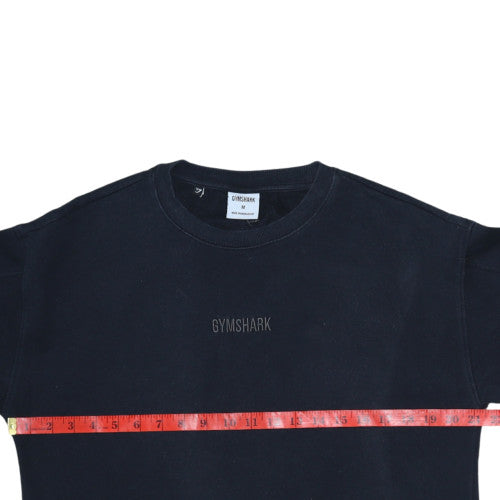 Gymshark Women Black M Pullover Sweatshirt with Drawstring Hem