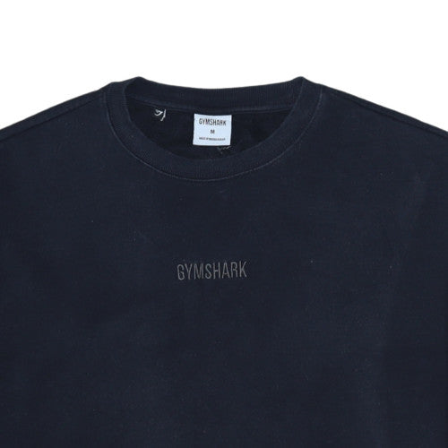 Gymshark Women Black M Pullover Sweatshirt with Drawstring Hem