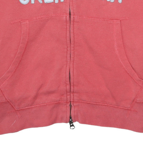 Levi's Women Coral Pink Full Zip Hoodie Size S Cotton Blend