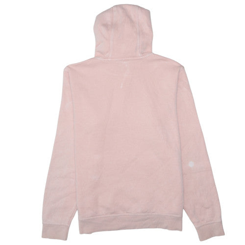 Nike Womens Pink Pullover Hoodie Size L Cotton Blend Casual Sweatshirt