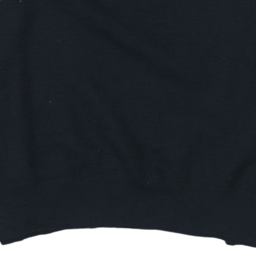 U.S. Polo Assn. Men Black Roll Neck Cotton Pullover Jumper M